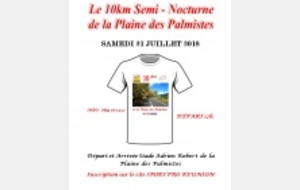 10 KMS  SEMI-NOCTURNE Plaine des palmistes