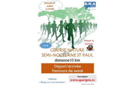 course nature semi nocturne ( challenge réservé aux entreprises)